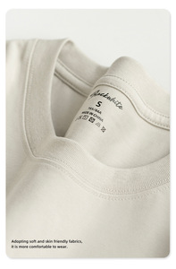 T-<span class=keywords><strong>shirt</strong></span> unisexe vintage en soie glacée 2026 - Coupe ample, antibactérien, streetwear, imprimé lettres Vortex tendance, rafraîchissant - Vente en gros - Product Image 3