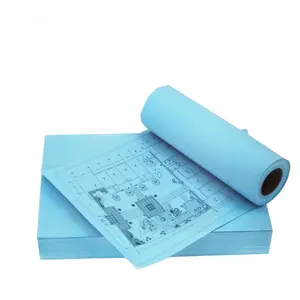 캐드 플로터 롤 잉크젯 인쇄 엔지니어링 도면 용지에 사용되는 80gsm 청색 용지