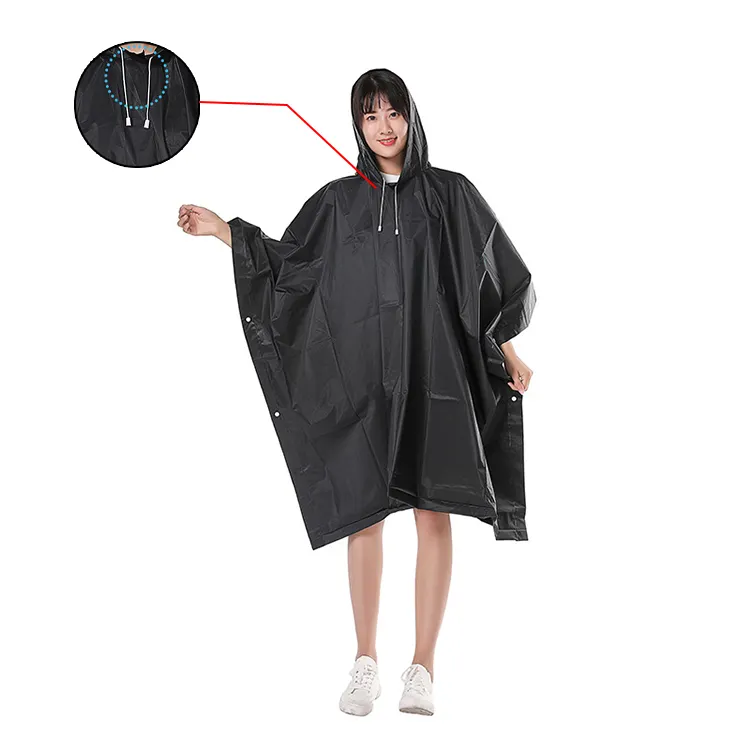 Impermeabile Poncho impermeabile di fascia alta da donna giacca antipioggia lunga con abito portatile in materiale leggero Eva