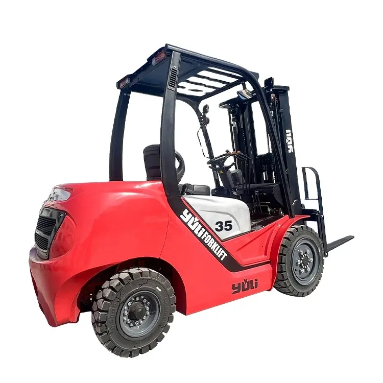 Yuli Hot selling new design forklift 3 ton three stage full free mast lifting height 5mtruck with side shift diesel forklift