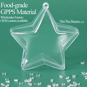 SUNSHING Clear Fillable Star Baubles Plastic Hanging Ornament Decor for Party <b>Wedding</b> Wholesale Acrylic Star Shaped Candy <b>Box</b> - Product Image 3