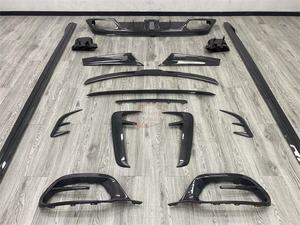 Para mercedes-benz W223 <span class=keywords><strong>Maybach</strong></span> <span class=keywords><strong>S480</strong></span> S580 S680 actualización M estilo fibra de carbono labio frontal faldón lateral difusor alerón trasero ventilación de aire - Product Image 4