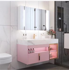 Hot Sale European Style Double Sink Bathroom <strong>Vanity</strong> Top Ready Made Bathroom <strong>Cabine</strong> ,marble Countertop Bathroom Cabinets <strong>Vanity</strong> - Product Image 5