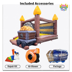 Castillo Inflable con Tobogán, Casa de Brinco Inflable con Soplador para Niños, Fiestas Comerciales al Aire Libre - Product Image 2