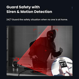 Caméra de sécurité intelligente sans fil <span class=keywords><strong>avec</strong></span> communication bidirectionnelle, vision nocturne, caméra WiFi Tuya - Product Image 5