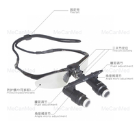 4.0X 5.0X 6.0X High Magnification Dental Surgical Loupes Kepler Magnifier With Headband and Glasses Frame