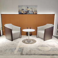 Mobilier d'intérieur pour la décoration de la maison Salle de réception de bureau Salle d'attente Patron Italien Luxe Ergonormic Lounge Leisure Accent Sofa Chair