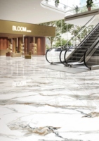 Carreaux de Céramique Effet Pierre Moderne 60x120 Porcelanato, Carrelage Intérieur pour Hall, Design Foshan pour Villas et Salles de Bains