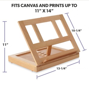 Caballete de Madera Ajustable para Artistas, Caballete de Escritorio de Madera de Haya con Paleta para Estudiantes de Arte - Product Image 6
