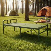 DDCY Lit de camping pliable en acier durable avec garantie de 3 ans