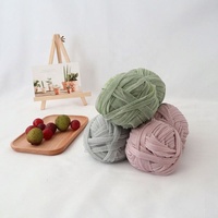 200g 100% Polyester Hand-Crocheted Shiny T-Shirt Yarn Durable and Comfortable Fancy Crochet Material Cloth Yarn