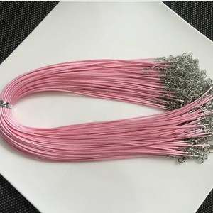 100 pcs 1.0mm Sáp Da bông đồ trang sức vòng cổ dây với tôm hùm Clasp đầy màu sắc các loại đồ trang sức tìm kiếm phụ kiện N - Product Image 5