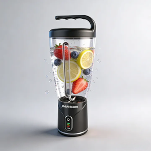 150W Portable Outdoor Car Blender, 1000ml Large Capacity, USB/Battery, 6 SUS304 Stainless Steel Blades, Low Noise Smoothie <b>Maker</b> - Product Image 3
