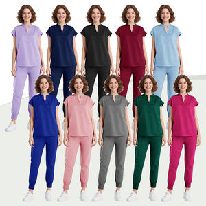 Women Hospital Uniforms Split Set Moisture Wicking Work Clothes For Nurses Dentists Clothing S XXL - Product Image 1