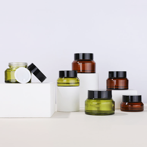 Pot de crème <span class=keywords><strong>en</strong></span> <span class=keywords><strong>verre</strong></span> dépoli de peinture 15g 30g 50g Emballage cosmétique vide pour soins de la peau pour femmes - Product Image 6