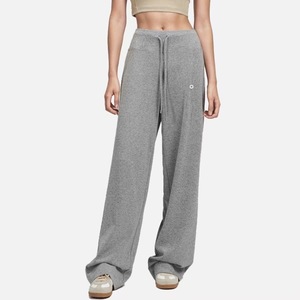 Spot ALOGANT Nouvelle collection printemps Pantalon de sport décontracté taille haute, coupe large, amincissant, polyvalent, avec cordon de serrage, en Coton Spandex 3D - Product Image 4