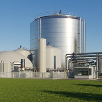 Digesteur anaérobie automatique anti-corrosion Schumann Tank 6000m 316L/Q355B pour biogaz, engrais et déchets organiques