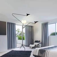 Lampe sur pied pour Loft, salon, Bar, Studio, reg Mouille Mcl, trépied de Table, lampe de bureau, couleur noir et blanc, lampe sur pied