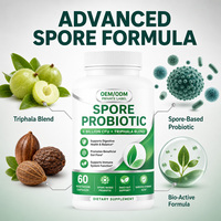 Capsules de Probiotiques OEM/ODM à base de Spores, 6 Milliards d'UFC, Soutien Immunitaire Intestinal à base de Triphala, Soutien du Système Immunitaire pour Adultes, Santé Digestive