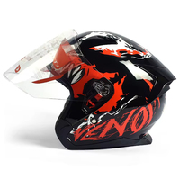 Nouveau casque modulaire ABS DOT ADV pour moto, cyclomoteur, chopper, 3/4, demi-casque, casque ouvert
