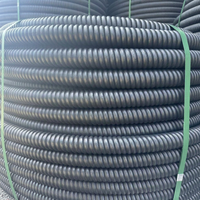 Tuyau flexible haute pression en PEHD rond pour protection de câbles électriques, conduit de câblage PE pour usage extérieur, 100m, marque Qianxin, ISO