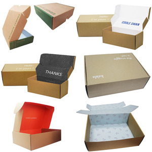 Scatola di spedizione in cartone ondulato Kraft stampata personalizzata consegna postale con specifiche in alluminio - Product Image 5