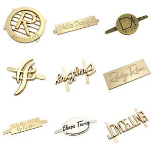 Etiquetas de <span class=keywords><strong>metal</strong></span> personalizadas con logotipo en relieve de acero inoxidable para bolsos - Product Image 6