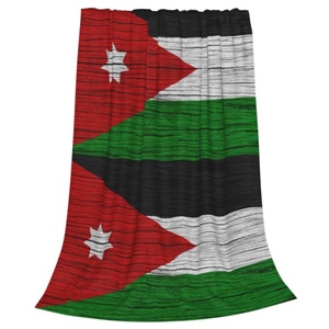 <span class=keywords><strong>Nouvelle</strong></span> couverture en flanelle ultra-douce avec drapeau de la Jordanie, couverture légère pour lit, toutes saisons, pour adultes - Product Image 6