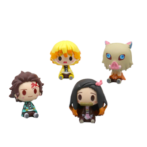 Set <span class=keywords><strong>de</strong></span> 4 Figuras <span class=keywords><strong>de</strong></span> PVC <span class=keywords><strong>de</strong></span> <span class=keywords><strong>Kimetsu</strong></span> <span class=keywords><strong>No</strong></span> <span class=keywords><strong>Yaiba</strong></span>, Nezuko y Demon Slayer Kamado, Colección <span class=keywords><strong>de</strong></span> 10 cm, Figuras <span class=keywords><strong>de</strong></span> Acción <span class=keywords><strong>de</strong></span> <span class=keywords><strong>Anime</strong></span> Versión Q por ODM - Product Image 1