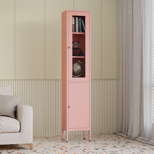 Étagère et bibliothèque nordique pour bureau à domicile salon armoire vitrine armoire de rangement casier coloré pour les enfants - Product Image 5
