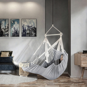 Fauteuil suspendu XXL doux avec repose-pieds, pliable et portable, pour intérieur et extérieur - Product Image 2