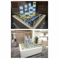 Maqueta Arquitectónica Moderna Personalizable en Estilo Realista con Iluminación para Hoteles y Villas, Material Plástico