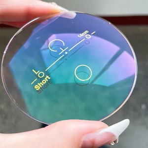 Lentilles progressives <span class=keywords><strong>MIKE</strong></span> OPTICAL 1.49 HMC avec <span class=keywords><strong>film</strong></span> vert, lentilles en résine de haute qualité avec revêtement vert HMC, lentilles en deux parties, diamètre 70 mm - Product Image 1