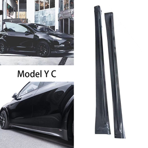 Jupes latérales en fibre de carbone style C pour Model Y 2018-2024 - Product Image 2