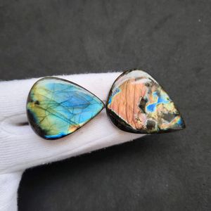 Cabochons de labradorite bleue naturelle à reflets, pierres précieuses certifiées pour la fabrication de bijoux, fournisseur en gros Inde - Product Image 4