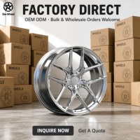 Rines Deportivos de Aleación de Aluminio Forjado Monobloque DW de 18, 19, 20, 22 y 24 Pulgadas con Borde Plateado Pulido para BMW M4 M5 Audi RS5 RS7 S4