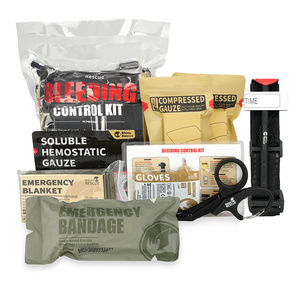 Rescue 8 Stuks Individuele Bloeding Controle Kit, Ifak Trauma Kit, EHBO Navulling Kit