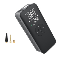 Gonfleur de pneus Compresseur d'air portable 12V DC/110V AC Pompe à pneus de voiture pour matelas pneumatiques, bateaux avec mode de gonflage et de dégonflage