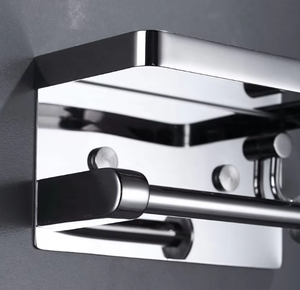Wall Mount <b>Toilet</b> Paper <b>Holder</b> 304 Stainless Steel Modern Rectangular Bathroom Accessory With Phone <b>Stand</b> - Product Image 6