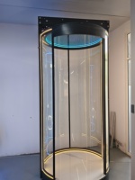 Ensemble complet de cabine de voiture résidentielle de luxe moderne avec éclairage LED intégré au plafond, pièces d'ascenseur personnalisables