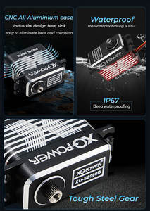 Xq-Điện Không Thấm Nước S8060d Kim Loại Bánh Răng Robot <span class=keywords><strong>Servo</strong></span> Với 25T Cánh Tay Mô Hình Các Bộ Phận 1/5 RC Xe Máy Bay Trực Thăng 60Kg Kỹ Thuật Số <span class=keywords><strong>Servo</strong></span> Cho RC - Product Image 3