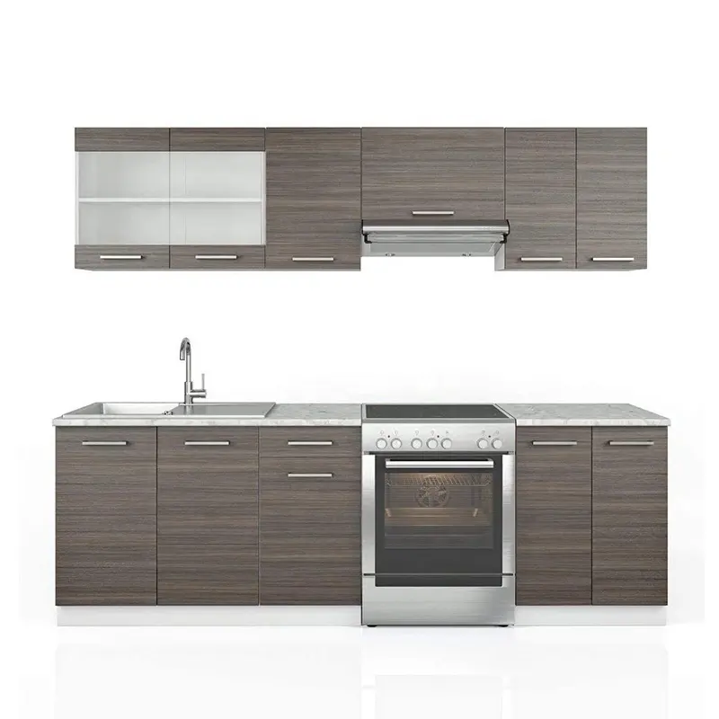 L Shape Kitchen Unit Cabinets Set Wholesale Complete Melamine Kitchen Units