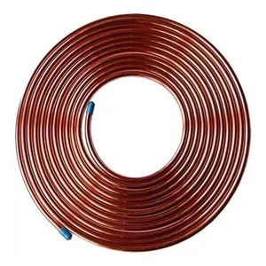 1/2 3/4 tuyau de bobine de cuivre climatiseur AC tube de cuivre 3/8 tuyau de cuivre de crêpe de roulement
