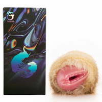 Masturbateur masculin fantaisie en gros avec machine, fourrure brune, vagin réaliste, poche vaginale, boutique de sexe pour adultes