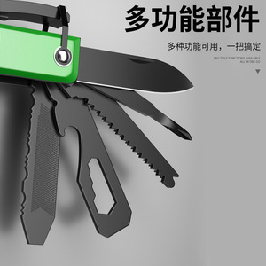 Marteau de sécurité multifonctionnel en acier inoxydable, brise-vitre de voiture, couteau de survie pliable pour l'extérieur - Product Image 2