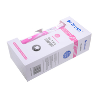 Brosse à dents à poils moyens avec gratte-langue et masseur de gencives pour adultes, vente en gros OEM ODM en vrac directement de l'usine de brosses à dents