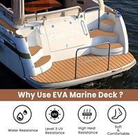 Plancher de bateau extérieur en teck synthétique brossé résistant aux UV et imperméable Heroes Foam, pour yachts modernes, avec tapis antidérapants marins pour bateaux
