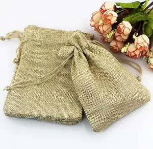 Natural Material Jute Candy Package Dust Bag