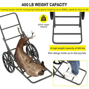 Chariot de chasse JH-Mech Chariot de jeu robuste avec grandes roues Chariot de jeu robuste en acier au carbone Cerf - Product Image 6