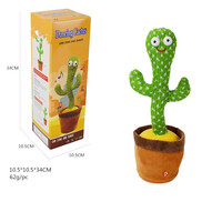 Cactus chantant et dansant le plus vendu, jouet en peluche électrique enregistrable, idéal pour la maison.